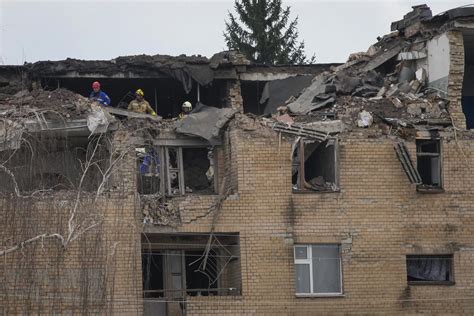 Missiles, drones slam into civilian buildings in Ukraine